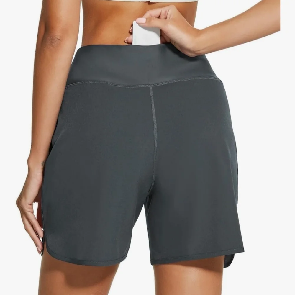 NWT Women's High Waisted Swim Shorts S Small - Picture 5 of 12